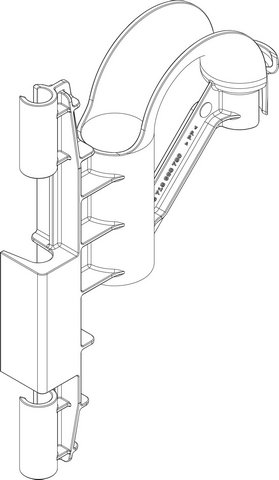 Bosch / Buderus Führung und Wellrohr 87186687890