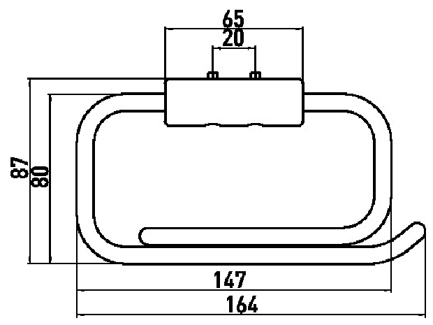 Emco Papierhalter System2 für Stützgriffe chrom 350000103