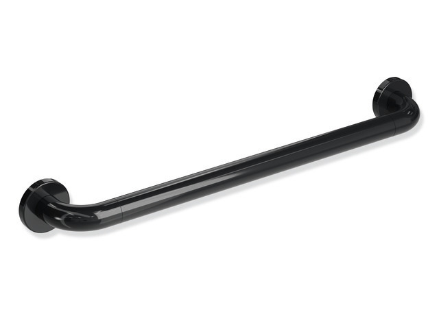 HEWI Badetuchhalter Serie 477, Achsmaß 600mm, tiefschwarz 477.30.300 90