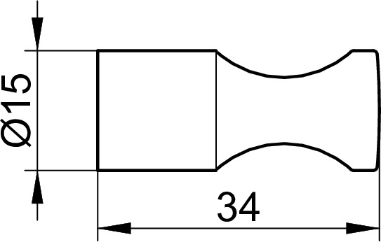 Keuco Handtuchhaken Elegance verchromt, 34mm 11614010000