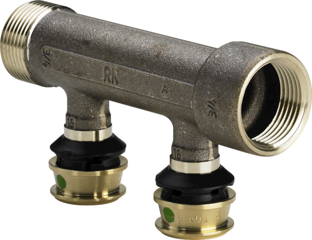 Viega Raxofix Verteiler mit SC-Contur 5326.06 in 16mmxG3/4-2fach 645618