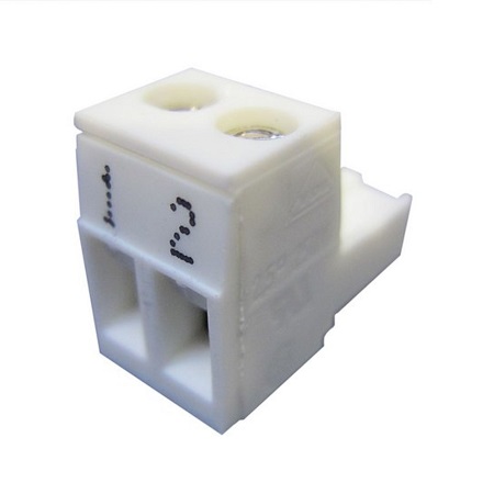 Bosch / Buderus Anschlussklemme 2-polig weiss 7747023129