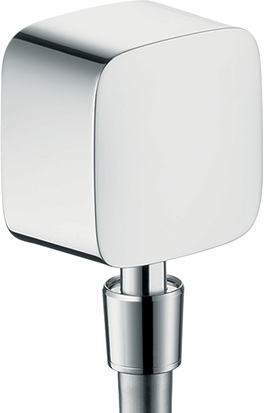 Hansgrohe Schlauchanschluss Fixfit DN15 chrom mit Kugelgelenk und Rückflussverhinderer 27414000