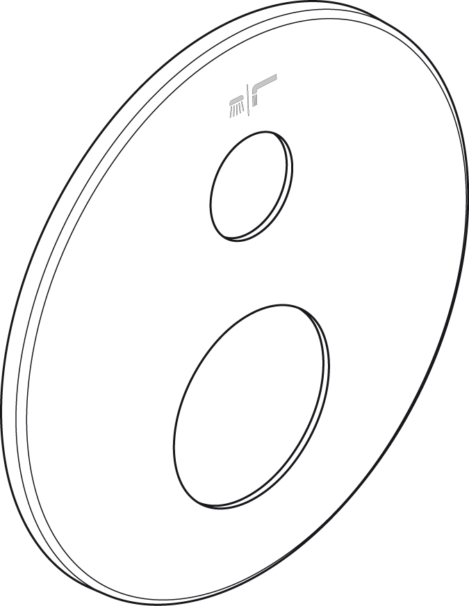 Ideal Standard Jado Rosette, d:163mm, für Bade- oder Brausearmatur A861086AA