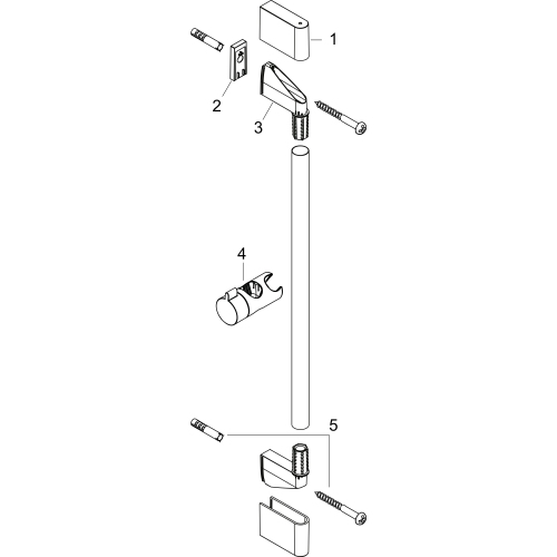 Hansgrohe Brausestange Unica'Croma 900mm chrom 26506000
