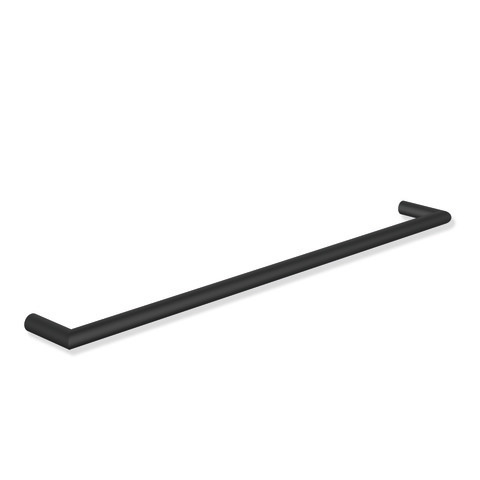 HEWI Badetuchhalter System 162, Edelstahl, Achsmaß 600mm, T: 75mm schwarz tiefmatt 162.30.20060 DC