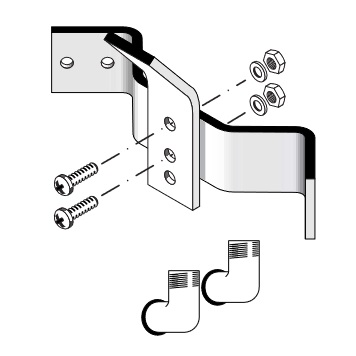 Hansgrohe Befestigungsteile Pharo Duschpaneel Prestige manuell 25949000