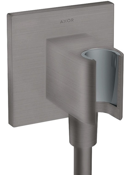 Hansgrohe Schlauchanschluss Fixfit Porter Square Axor DN15 mit Rückflussverhinderer brushed black chrom 36734340