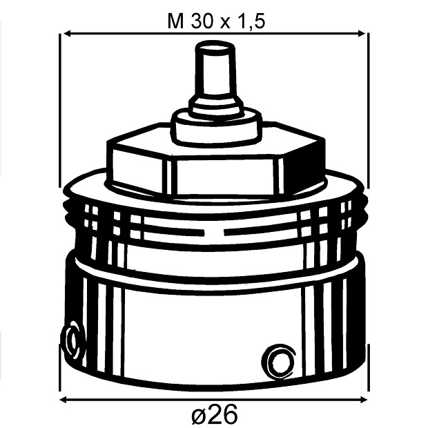 Heimeier Adapter für Danfoss RAVL-Ventile Heimeier Thermostat-Köpfe 9700-24.700