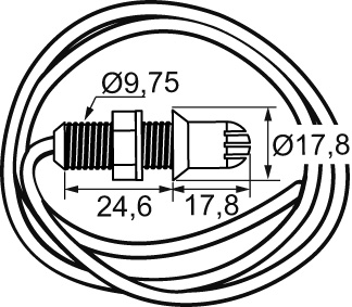 Heimeier Mini-Lufttemperaturfühler für neoStat/neoStat-e/neoAir/HM-PRT 1500-00.983