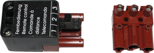 Wolf Stecker/Buchsen-Teil 3-polig Rot/Braun 2794018
