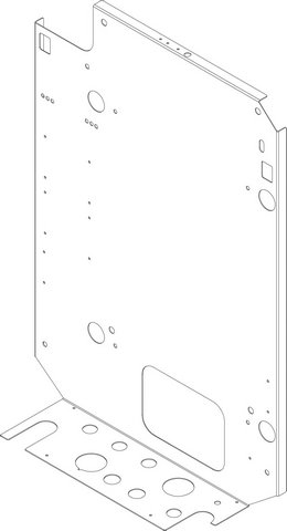 Bosch / Buderus Montageanschlussplatte 24kW 8738104750