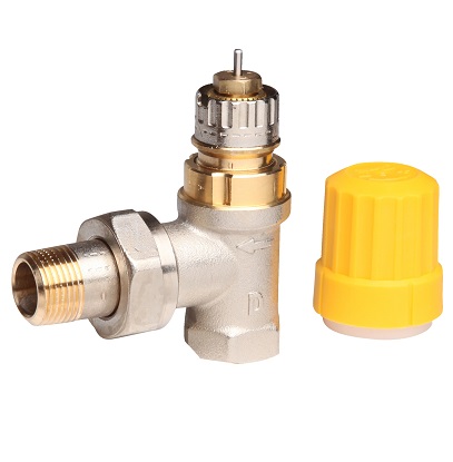 Danfoss Ventilgehäuse RA-UN 10 R 3/8, Eck, matt vernickelt 013G3001