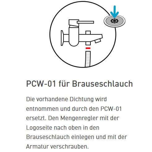 Neoperl Durchflussmengenregler PCW-01 schwarz, D 18.7mm 6 l/min 58863612