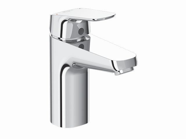 Ideal Standard Ceraflex Waschtischarmatur mit Ablaufgarnitur chrom, Ausladung 110mm, 5 l/min. B1713AA