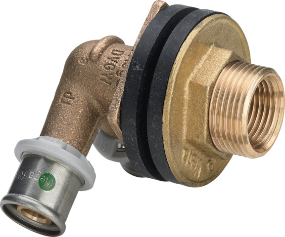 Viega Sanfix P Doppelwanddurchführung mit SC-Contur 2132.41 in 16mmxRp1/2x35mm 310769