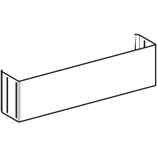Geberit Sockelblende Edelstahl, für Monolith Sanitärmodule für WCs 243.439.00.1