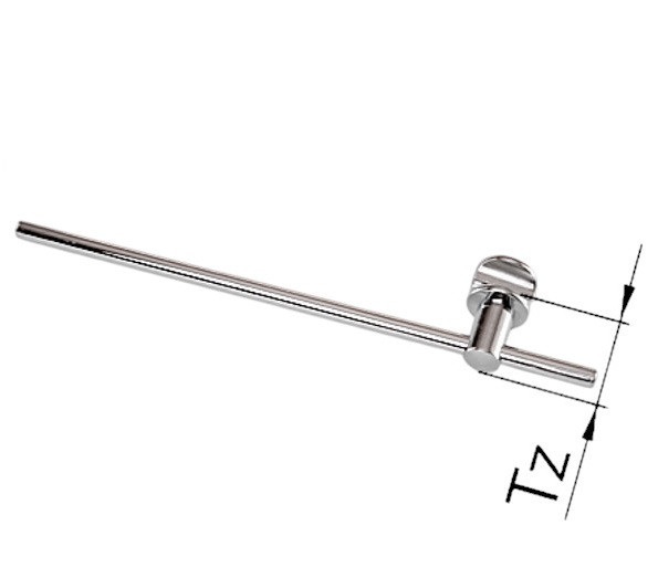 Arbonia Handtuchbügel, L=600mm chrom ZC01360003