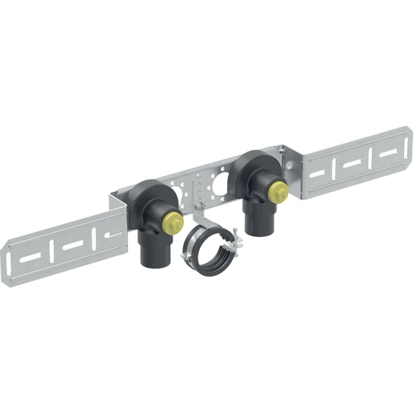Geberit Anschlusswinkel 90 Grad mit AG MF, AblRS vormontiert 2fach, Rotguss R1/2-Rp1/2 L:52mm 632.871.00.2