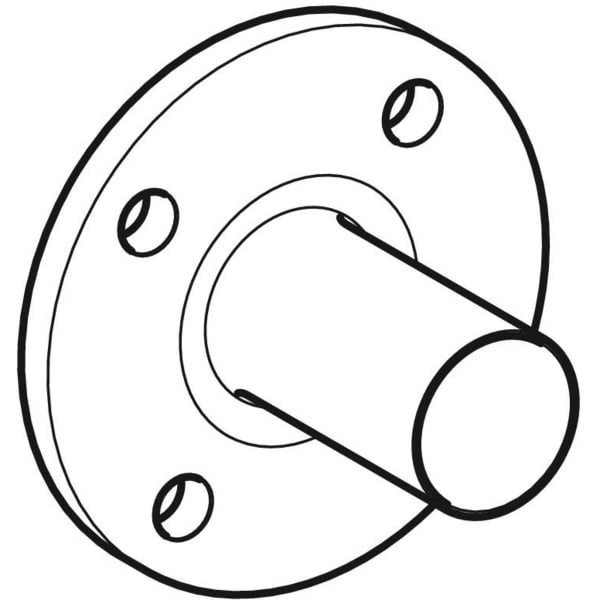 Geberit Mapress Edelstahl Flansch PN 10/16 mit Einschubende d54 33748