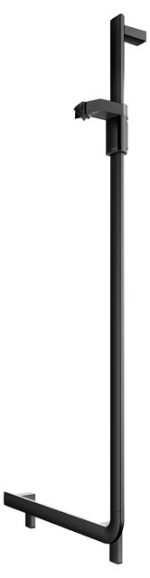 Keuco Winkelgriff 90 Grad AXESS rechts mit Brauseschieber, 581/1301mm schwarz matt 35006371301
