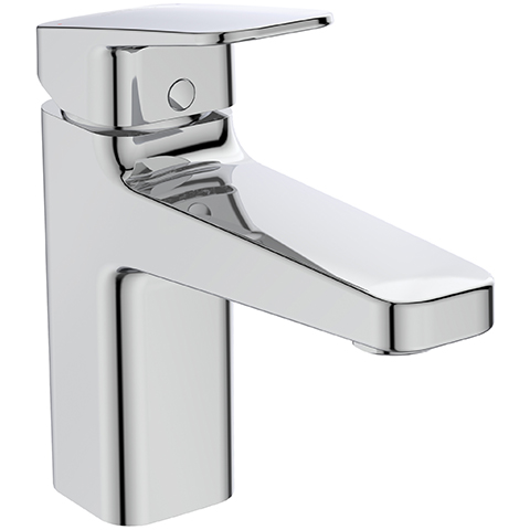 Ideal Standard Waschtischarmatur Ceraplan H90 mit Ablaufgarnitur Ausladung 124mm chrom BD227AA