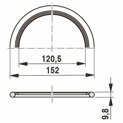 Bosch Dichtring 120x152x10mm 63043454