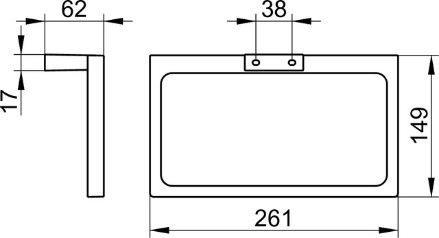 Keuco Handtuchring Edition 11, verchromt 11121010000