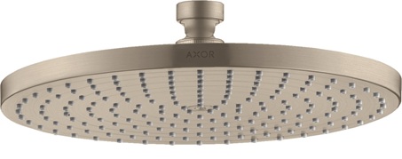 Hansgrohe Tellerkopfbrause Axor 240mm brushed nickel mit Air-Injection 28494820