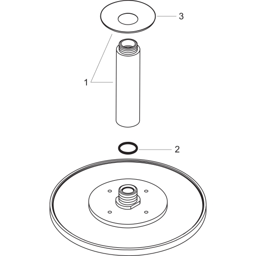 Hansgrohe Tellerkopfbrause Raindance Air 300mm für Deckenmontage chrom 27494000