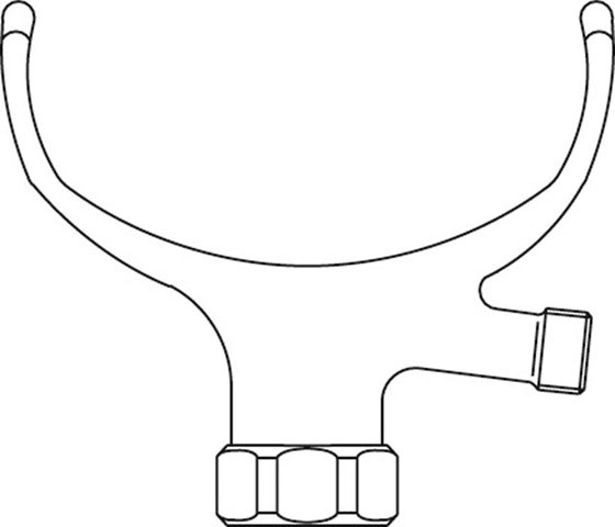 Ideal Standard Jado Auflegegabel RETRO, Edelmessing H960319A9