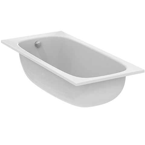 Ideal Standard i.life Körperform-Badewanne 170x80cm T47611 weiß