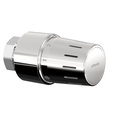 Flamco Standard-Thermostatkopf TC-S3 chrom M30 x 1,5 mit Nullstellung F35341
