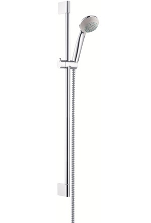 Hansgrohe Crometta 85 Brauseset Mono EcoSmart+ mit Brausestange 650mm, Chrom 27652000