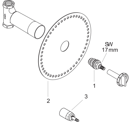 Hansgrohe Grundkörper Unterputz-Ventil Keramik DN15 15974180
