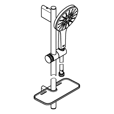 Grohe Brausestangenset Rainshower 130 SmartActive 900mm chrom 26578000