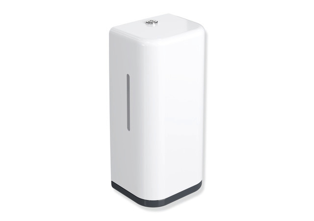 HEWI SENSORIC Elektronischer Schaumseifenspender, Korpus signalweiß, Rahmenelement / Entnahmeöffnung, 500ml, anthrazitgrau 477.06.10398 92