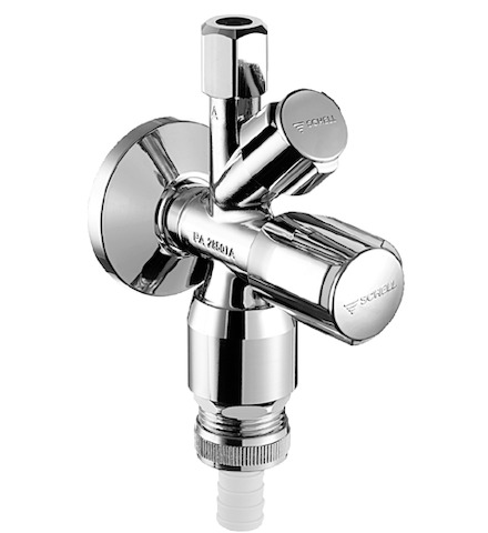 Schell Kombi-Eckventil COMFORT RV, RB, ASAG, 1/2", chrom 035490699