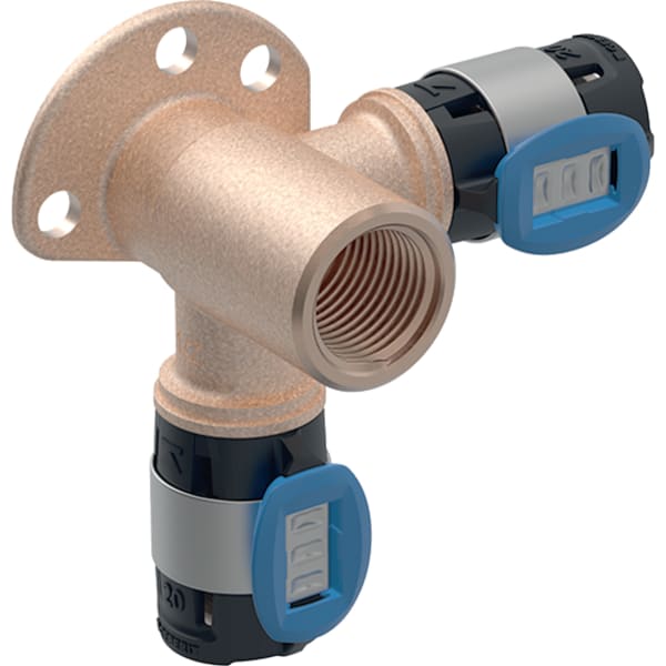 Geberit FlowFit Eckanschlusswinkel 90 Grad Rg+ d20-Rp1/2 L:52mm 620.921.00.1