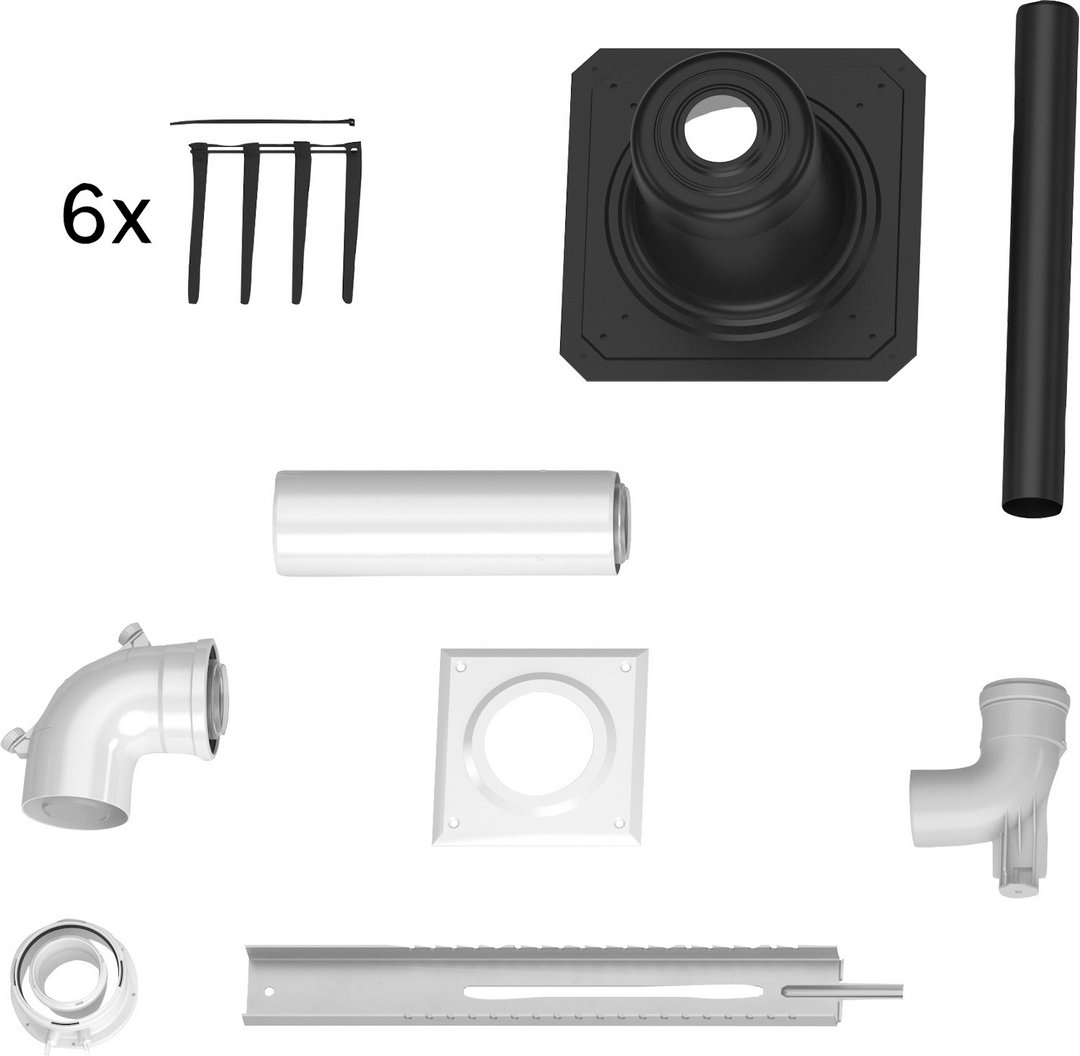 Bosch Grundbausatz d: 60/100 (Set-Bestandteil) Abgaszubehör FC-Grundbausatz-C93x 7738112861