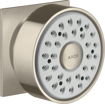 Hansgrohe Seitenbrause Axor 1jet eckig brushed nickel 28469820