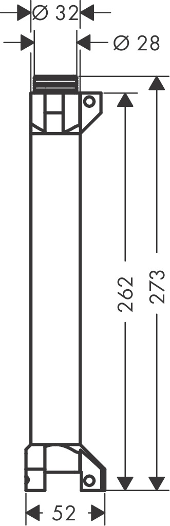 Hansgrohe AXOR ShowerSolutions Grundkörper/ Wasserführung für Ablage 240/120 Unterputz 40878180