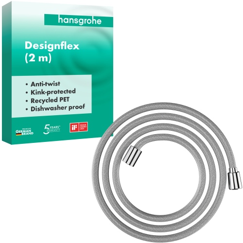 Hansgrohe Textilbrauseschlauch Designflex 2000mm chrom 28230000