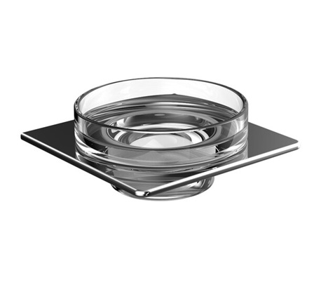 Emco Seifenhalter Art Glasteil klar chrom 163000101