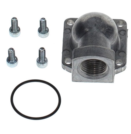 Bosch / Buderus Winkelflansch 1/2" für VR4601 Ersatz 5176238