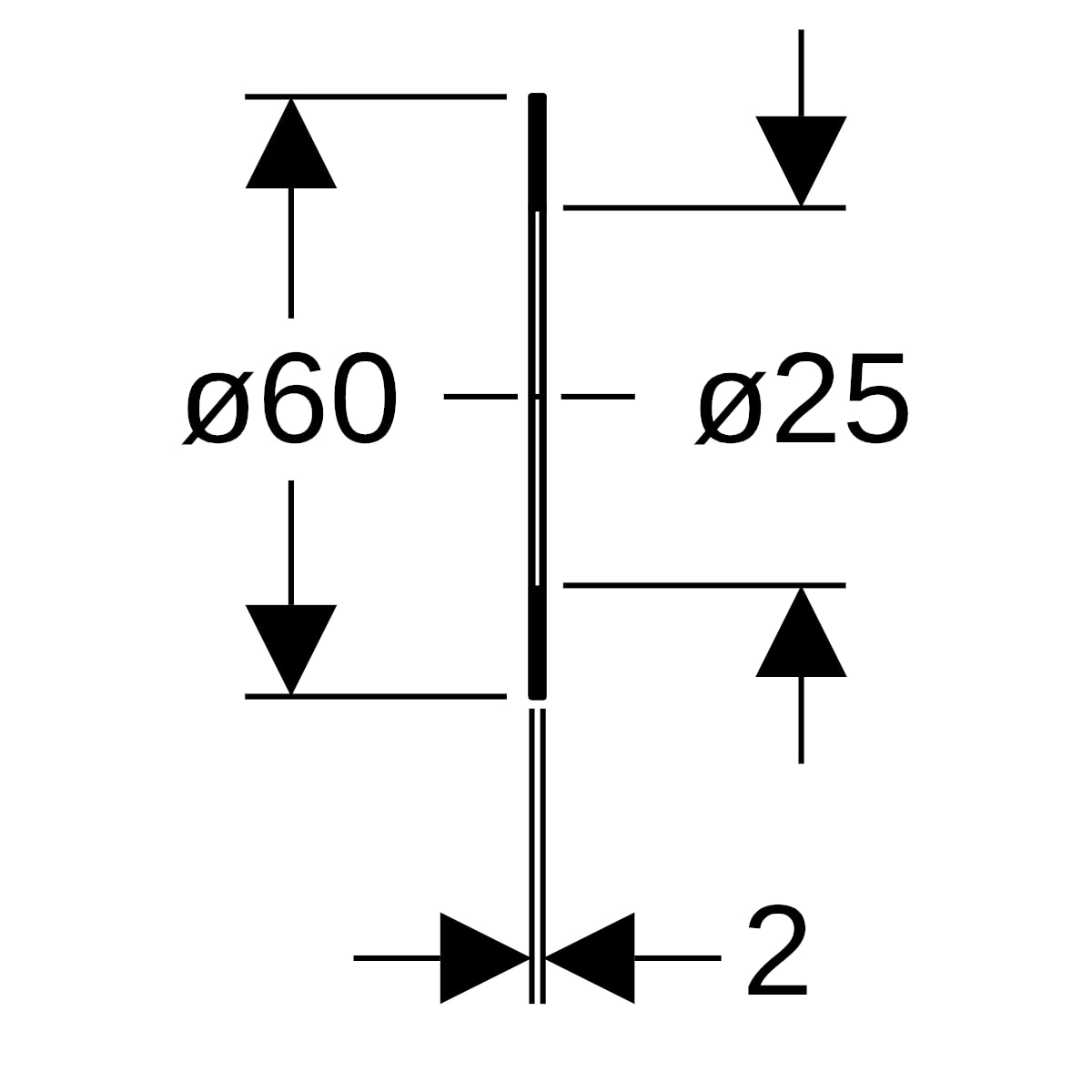 Geberit Flanschdichtung Faserverbundwerkstoff DN20, PN 10/16 600.042.00.1