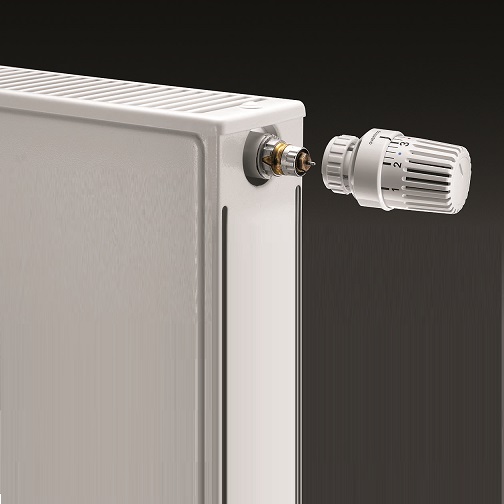 Oventrop Thermostatkopf "Uni LD" 7-28 C, 0 * 1-5, Flüssig-Fühler, weiß 1011475