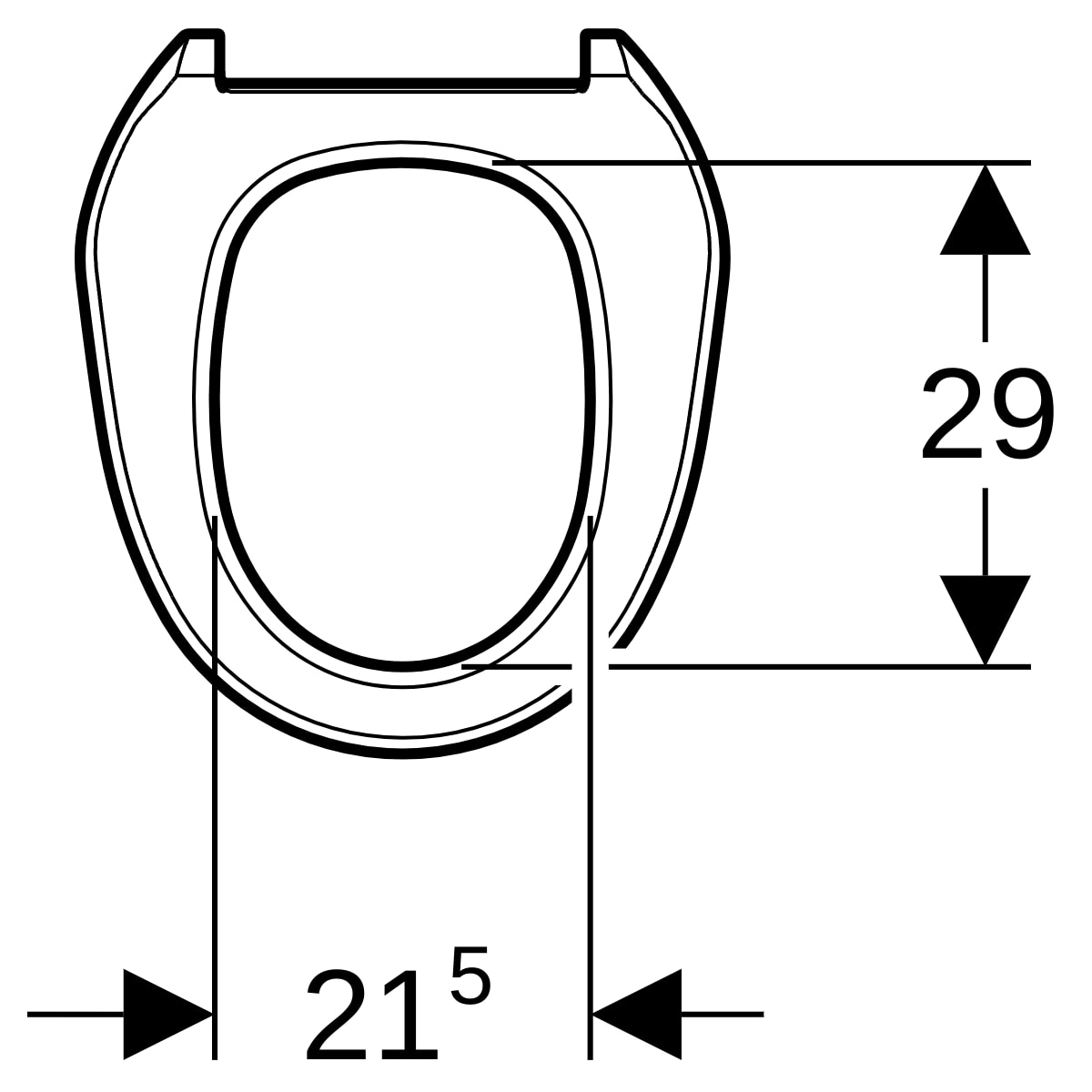 Geberit WC-Sitz weiß-alpin zu Balena 8000 / 8000plus 250.066.11.1