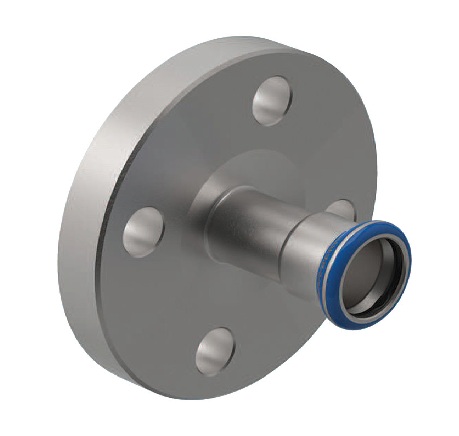 Geberit Mapress Edelstahl Flansch PN 10/16 mit Pressmuffe (LABS-frei) d42 83717