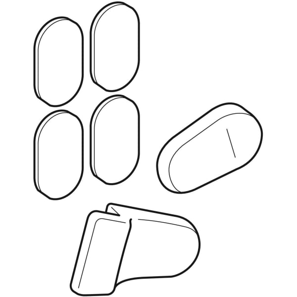 Geberit Set Puffer für WC-Deckel Renova Comfort 598040000